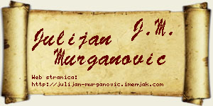 Julijan Murganović vizit kartica
